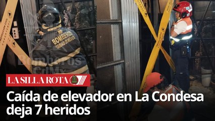 Accidente en La Condesa: elevador se desploma y hospitalizan a seis personas
