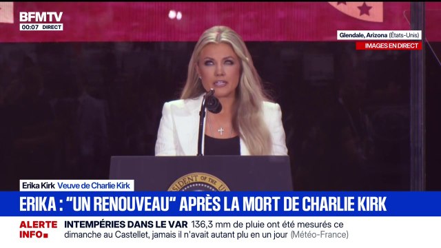 Hommage à Charlie Kirk: Charlie est mort bien trop tôt , indique Erika Kirk, sa veuve