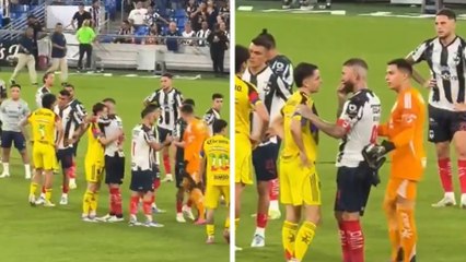 Sergio Ramos y el emotivo momento que protagoniza junto a Álvaro Fidalgo tras el empate entre Rayados y América