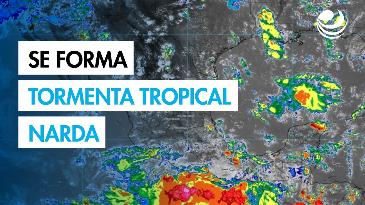 Se forma la tormenta tropical Narda; se esperan lluvias intensas en Oaxaca y Guerrero