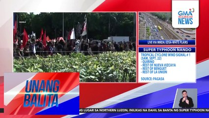 PNP – Mahigit 61,000, sumali sa mga malawakang protesta kontra-katiwalian sa buong bansa | Unang Balita