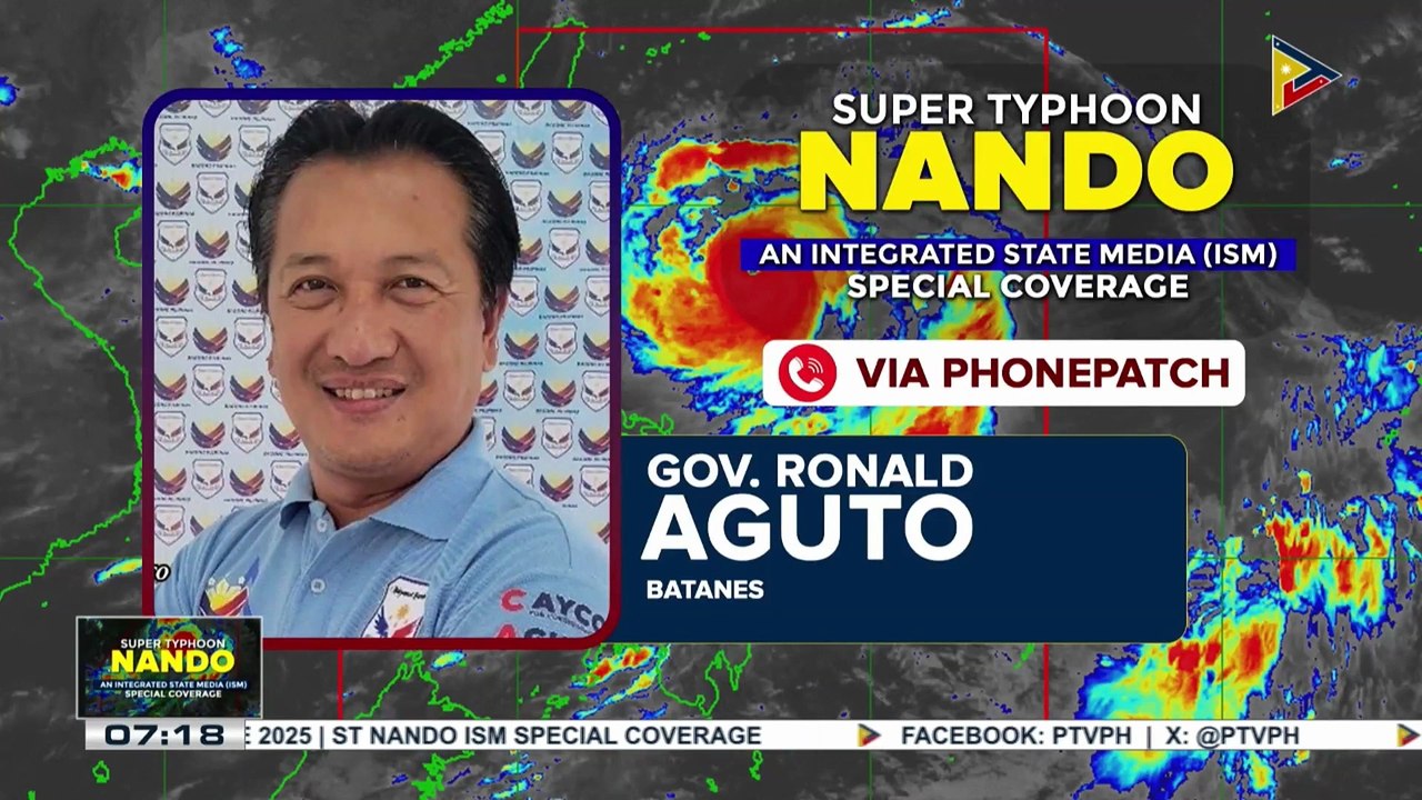 Panayam kay Batanes Gov. Ronald Aguto ukol sa sitwasyon sa Batanes kaugnay ng Super Typhoon #NandoPH