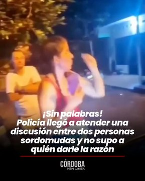 Policía interviene en discusión de dos personas sordomudas