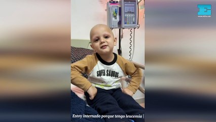 Benja tiene 3 años, es de La Plata y espera un trasplante de médula
