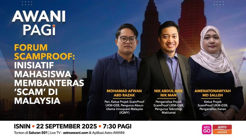 AWANI Pagi: Inisiatif mahasiswa membanteras 'scam' di Malaysia | Astro ...