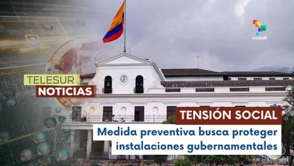 Fuerzas Armadas blindan sede temporal de gobierno en Latacunga