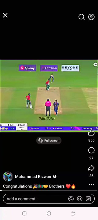 Sri Lanka vs Bangladesh # Last touch a winning numbers #