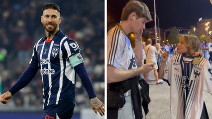 Afición del Real Madrid reacciona al jersey de Rayados y aplauden a Sergio Ramos y Canales