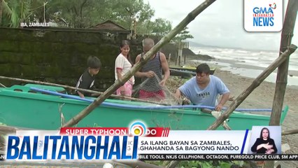Pre-emptive evacuation sa ilang bayan sa Zambales, ipinatupad na bilang paghahanda sa Bagyong Nando | Balitanghali