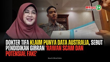 Dokter Tifa Klaim Punya Data Australia, Sebut Pendidikan Gibran 'Rawan Scam dan Potensial Fake'