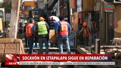 Continúan los trabajos de reparación en la alcaldía Iztapalapa