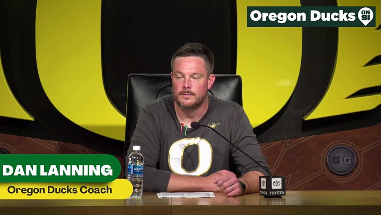 Oregon Ducks Coach Dan Lanning discusses how the Ducks did on first down