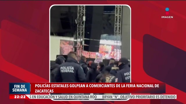 Policías estatales golpean a comerciantes de la Feria Nacional de Zacatecas