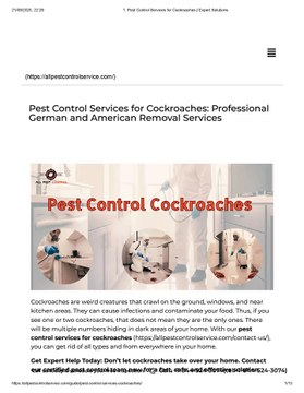 1. Pest Control Services for Cockroaches _ Expert Solutions