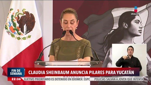 Claudia Sheinbaum anuncia construcción de Pilares para Yucatán
