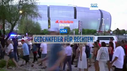 Trauerfeier: Trump nennt rechten US-Aktivisten Charlie Kirk einen "Märtyrer"