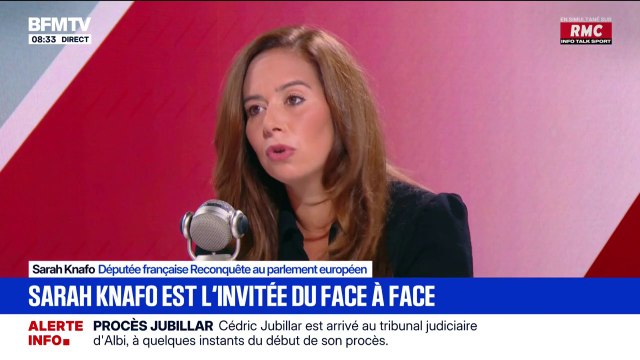 Reconnaissance de l'État palestinien: Emmanuel Macron est en train de reconnaître officiellement un siège à l'ONU pour le jihad , affirme Sarah Knafo (Reconquête)