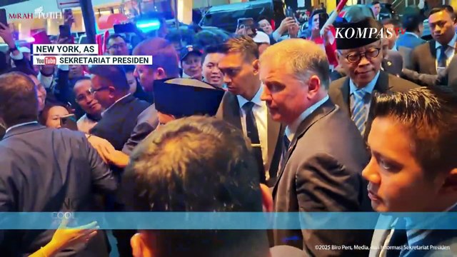 Detik-Detik Diaspora RI Sambut Presiden Prabowo di AS Jelang Sidang Umum ke-80 PBB | KOMPAS SIANG