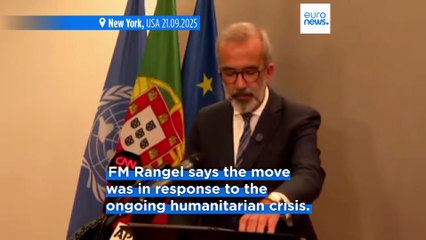 Portugal formally recognises Palestinian state, foreign minister says