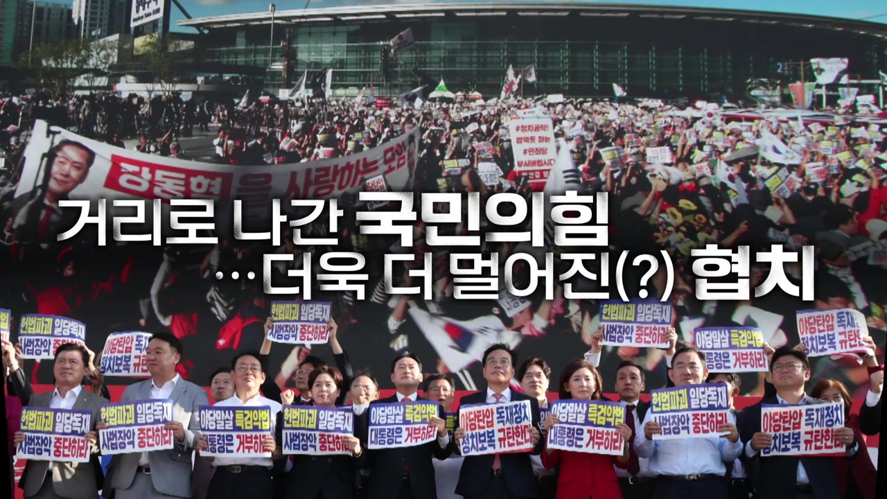 [영상] 거리로 나간 대여 투쟁..."똘마니" vs "장외 투정"  / YTN