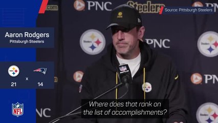 'It means I've played a long time' - Rodgers on passing Favre in touchdowns