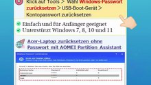🔓💻Acer-Laptop zurücksetzen ohne Passwort | Einfach & schnell erklärt