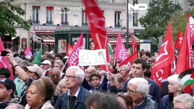 Migliaia di persone marciano a Parigi per il riconoscimento dello Stato palestinese