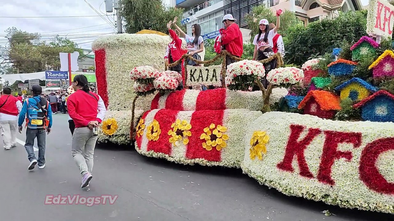KFC, McDonald's, or Jollibee? Float Parade 2025, Panagbenga Flower Festival, Baguio, Philippines