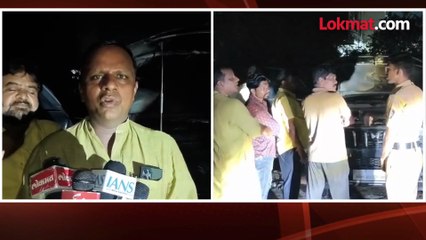 ओबीसी आंदोलक नवनाथ वाघमारेंची गाडी पेटवली, CCTV आला समोर