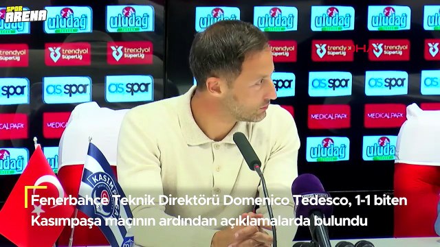 Domenico Tedesco: 'Fenerbahçe taraftarından özür diliyorum'