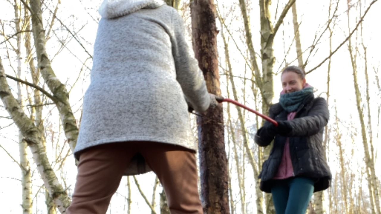Dog interrupts the recording by peeing right in front of the camera