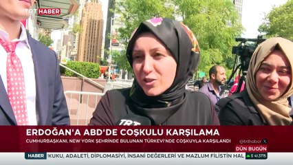 Cumhurbaşkanı Erdoğan'a ABD'de coşkulu karşılama