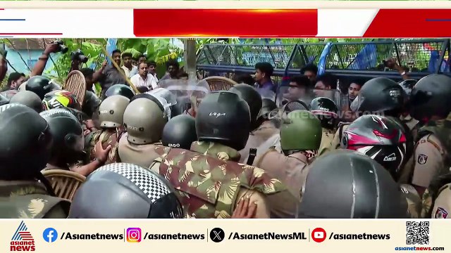 ആലപ്പുഴ എസ്പി ഓഫീസിലേക്ക് KSU നടത്തിയ മാർച്ചിൽ സംഘർഷം