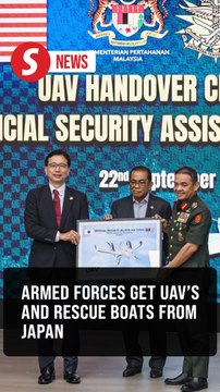 Armed Forces get UAVs, rescue boats worth RM12.36 mil from Japan