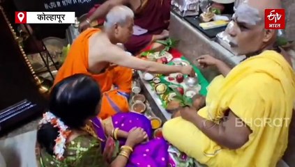 तोफेच्या सलामीनं करवीर निवासिनी अंबाबाईच्या नवरात्रोत्सवाला प्रारंभ, गर्दीवर नियंत्रण ठेवण्यासाठी यंदा पहिल्यांदाच 'एआय'चा वापर