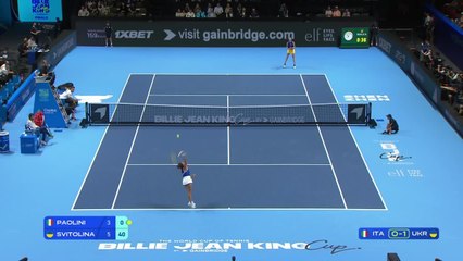 Jasmine Paolini (ITA) v Elina Svitolina (UKR) | 2025 Billie Jean King Cup Finals | Match Highlights