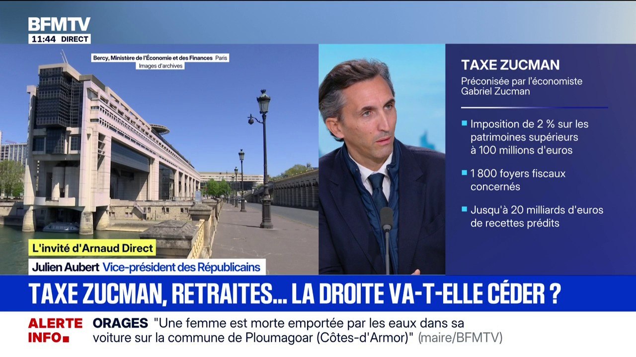 "Non, non et non": Julien Aubert, vice-président des Républicains, fermement opposé à la taxe Zucman
