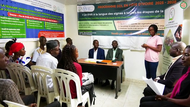 Région-Abidjan/ La FENASOCI lance la semaine internationale des sourds et plaide pour la reconnaissance de la langue des signes