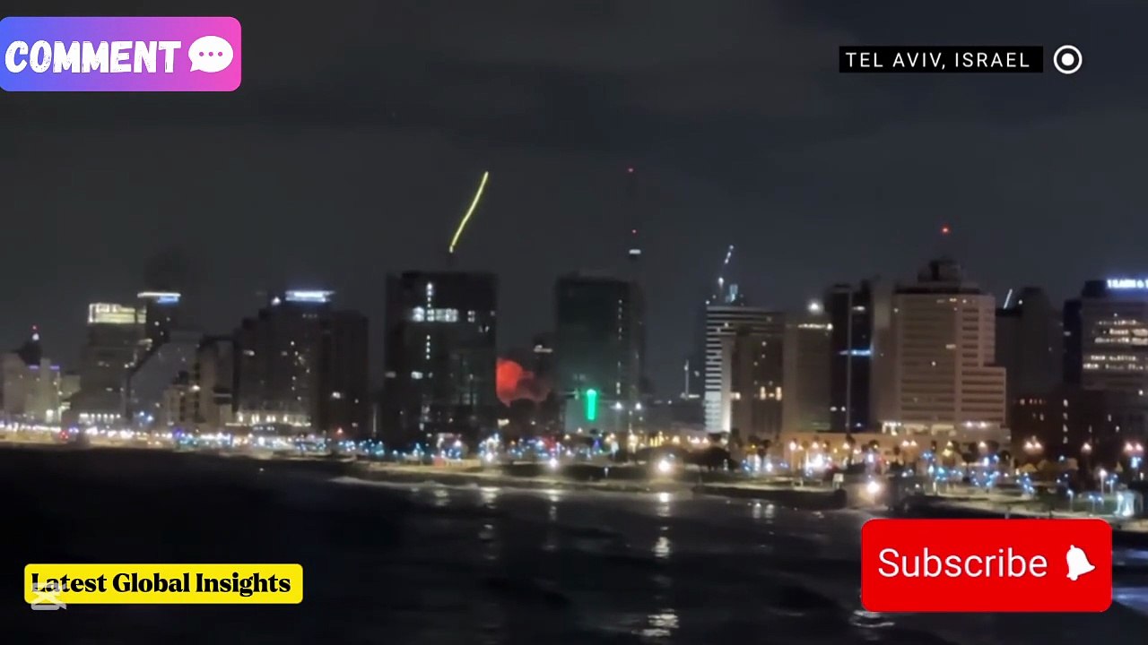 Moments when Talaviv hit by Iranian Missiles