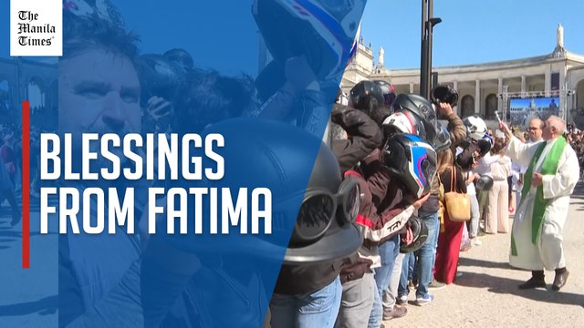Blessing nearly 200,000 motorcyclists' helmets in Fatima