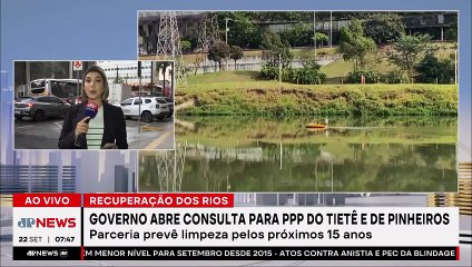 Governo de SP lança PPP para revitalizar Tietê e Pinheiros