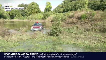 Intempéries dans les Côtes-d'Armor: une femme perd la vie à Ploumagoar après s'être engagée sur une route inondée
