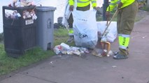 Amador amanece colmado de basura tras actividades del fin de semana