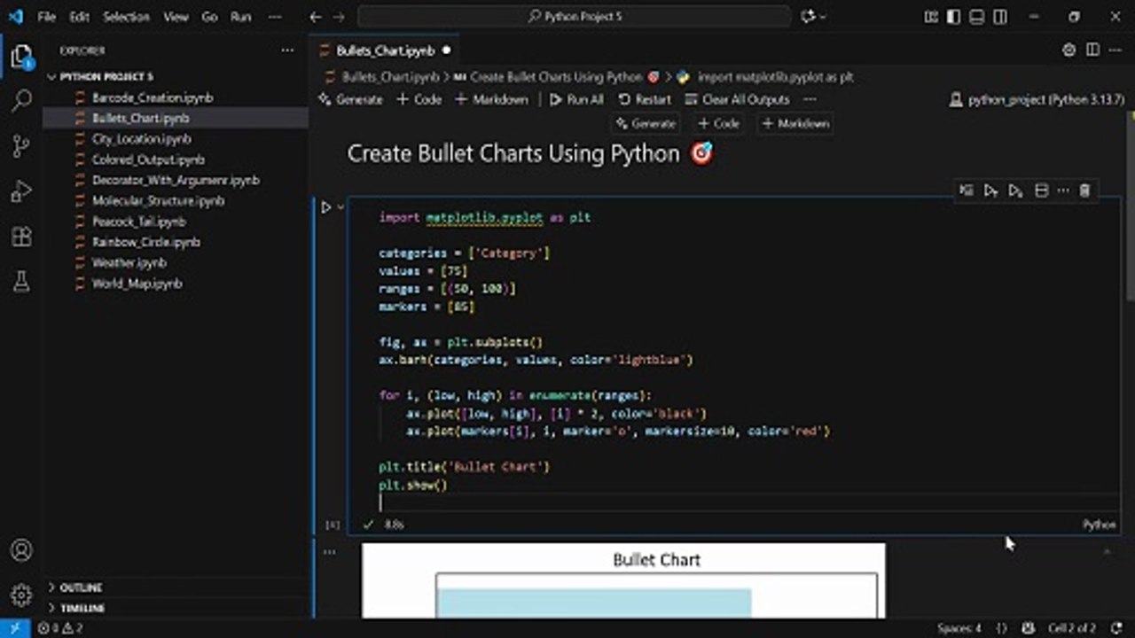 Create STUNNING Bullet Charts in PYTHON | Data Visualization Tutorial