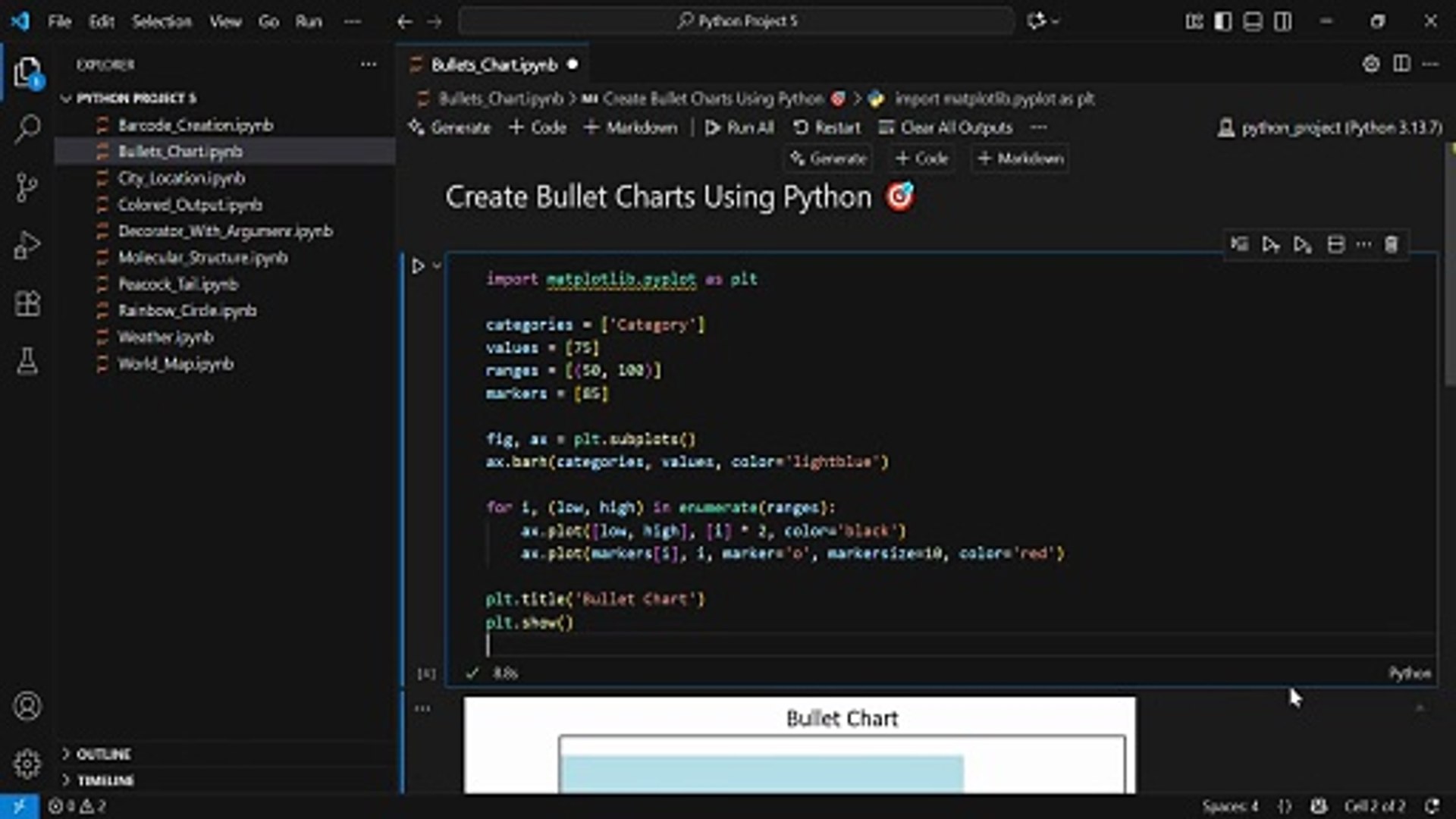 ⁣Create STUNNING Bullet Charts in PYTHON | Data Visualization Tutorial