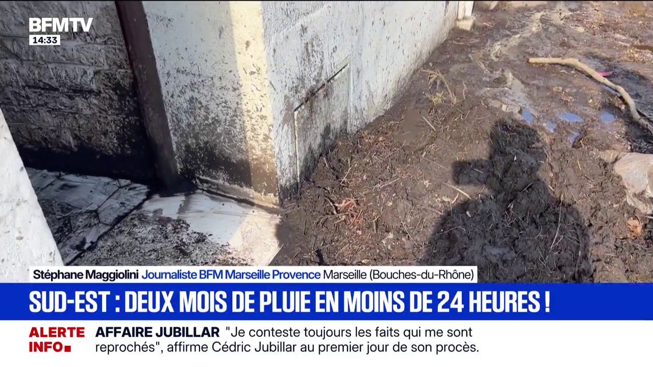 "Depuis 3h du matin, je ne fais que nettoyer": après les inondations, Jacques, habitant de l'Estaque à Marseille, constate les dégâts