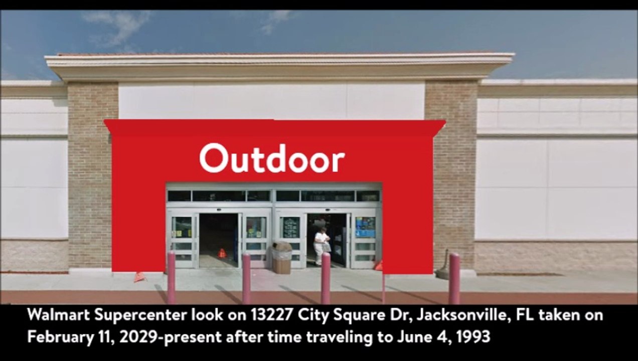how Walmart Supercenter will look like on 13227 City Square Dr, Jacksonville, FL when time travel gets invented