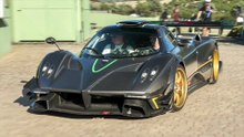 STREET LEGAL Pagani Zonda R Unleashed on the Streets of Sardinia!