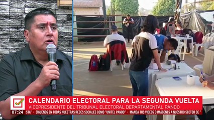 Diaz informa sobre el calendario electoral para la segunda vuelta