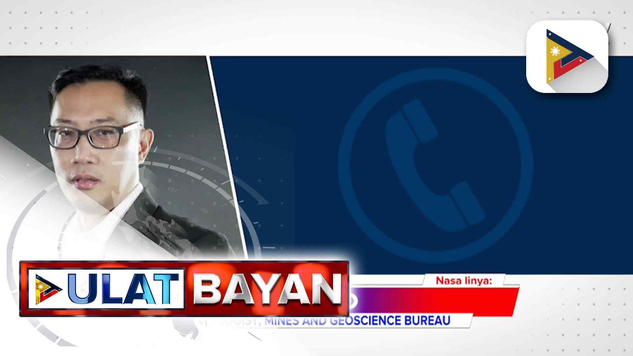 PANAYAM: Dr. Karlo Queaño, Chief Geologist, Lands Geological Survey Division ng Mines and Geosciences Bureau, DENR
